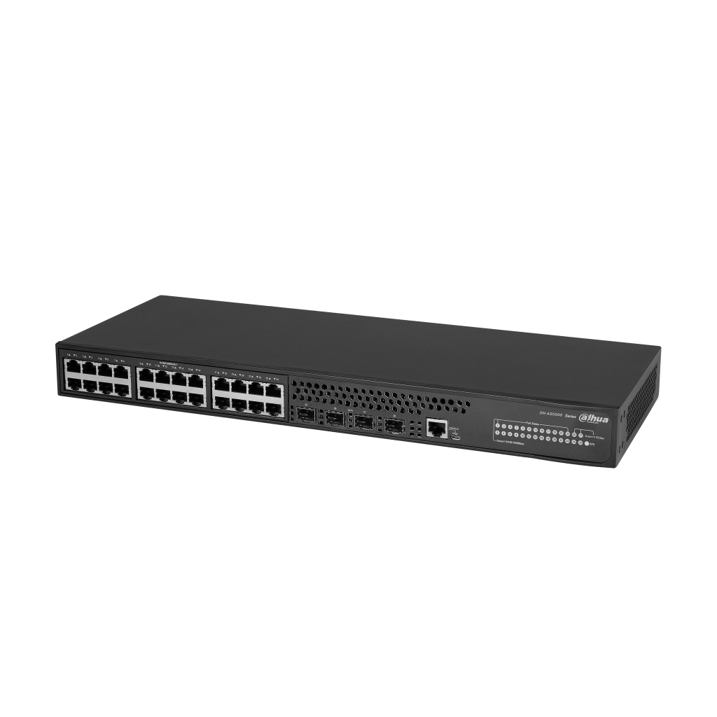 DAHUA AS5500-24GT4XF, 24 Port Gigabit,  4 Port 10G SFP,  L3 Yönetilebilir, Rack Mount Switch