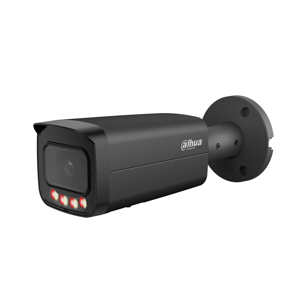 DAHUA IPC-HFW21249T-AS-IL-Black  12Mpix, 3,6mm Lens,SD Kart, Smart Dual Light, H265+, 30Mt Gece Görüşü, IP67, Dahili Mikrofon, PoE Bullet IP Kamera (Siyah)