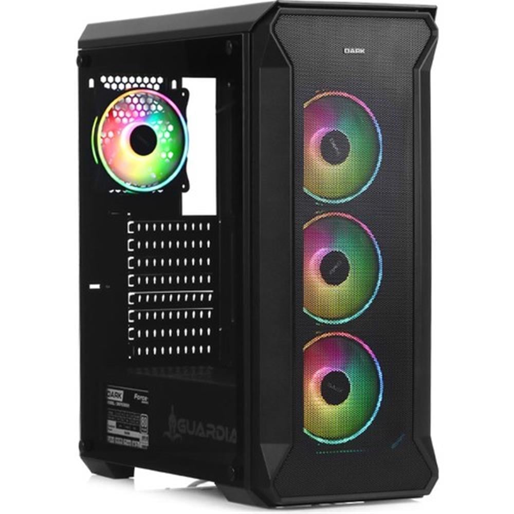 Dark GUARDIAN PRO 4x12cm ARGB Led Fanlı USB3.0 Tempered Glass ATX Panoramik Akvaryum Oyuncu Kasası