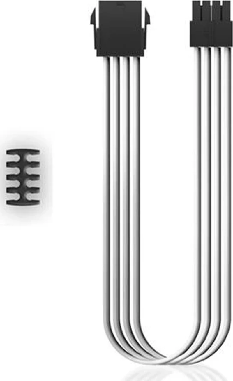 DEEPCOOL EC300-CPU8P-WH 8-Pin (4+4) CPU Örgülü Uzatma Kablosu (Beyaz)