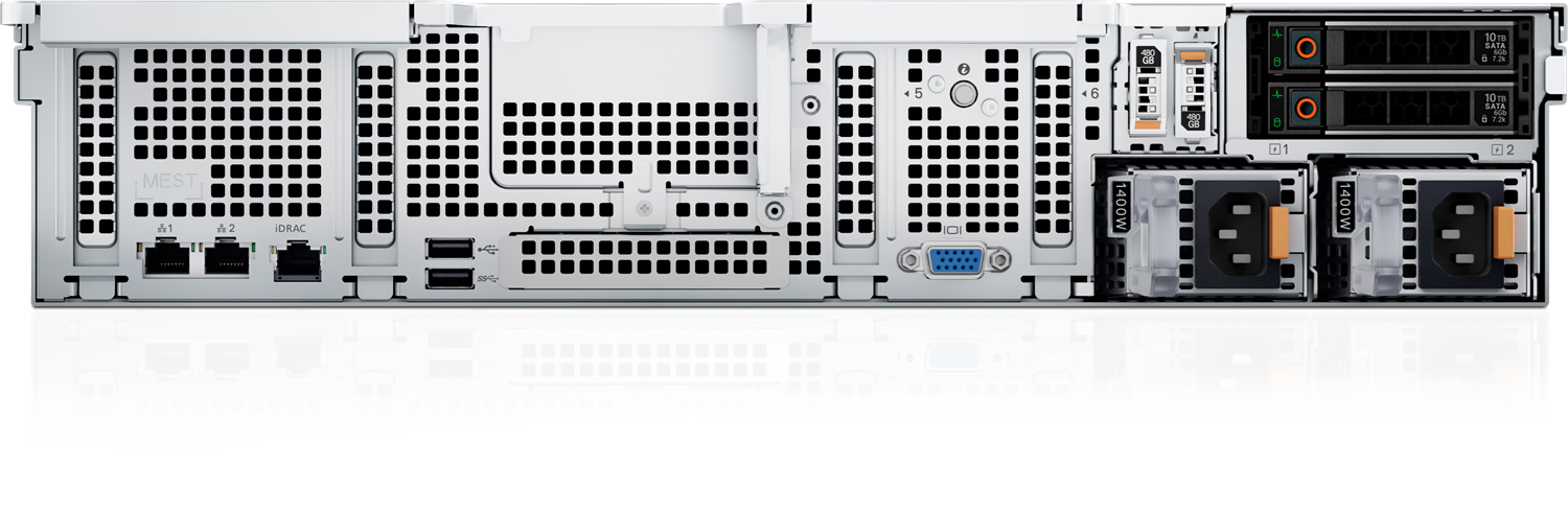 DELL POWEREDGE R760XS FLXI5 SILVER 2x4510-128GB (2x64GB)DDR5 RDIMM-2x480GB SSD-2x1100w Rack Sunucu