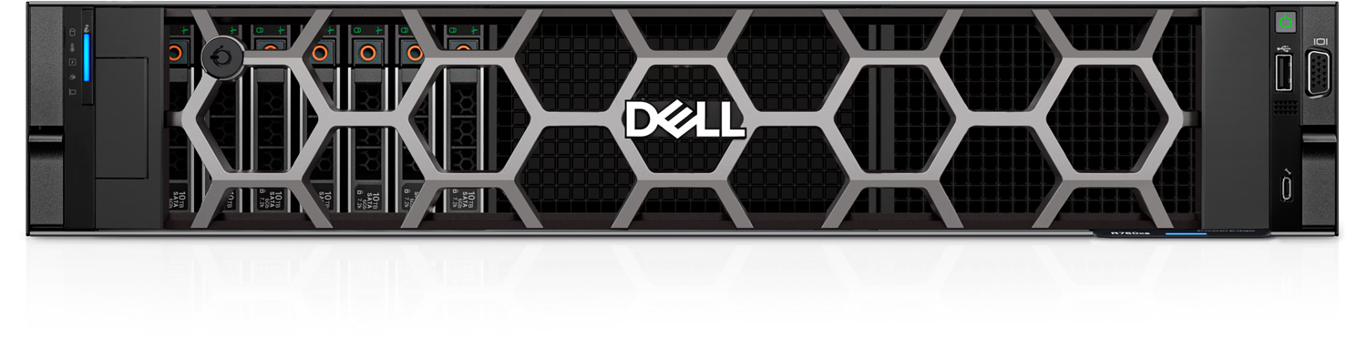DELL POWEREDGE R760XS SPL2 SILVER 4510-32GB DDR5 RDIMM-480GB SSD-2x1100w Rack Sunucu