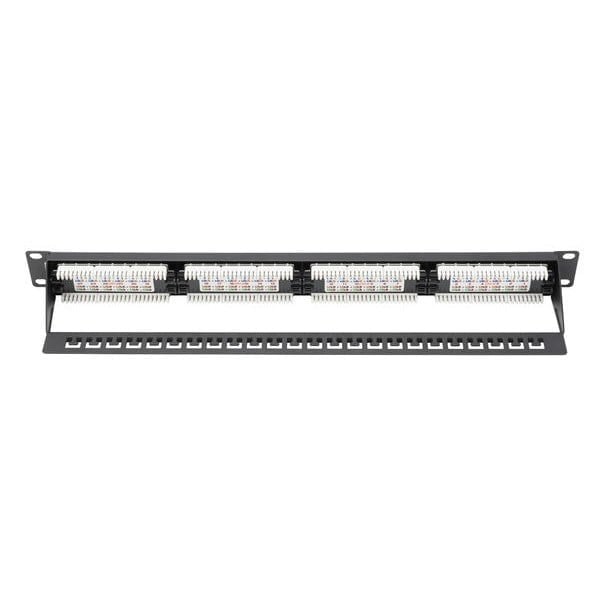 DIGITUS DN-91624U-CR 8P8C,LSA,ALTIN KONTAK 24 PORT CAT6 DOLU 1U ZIRHSIZ PATCH PANEL