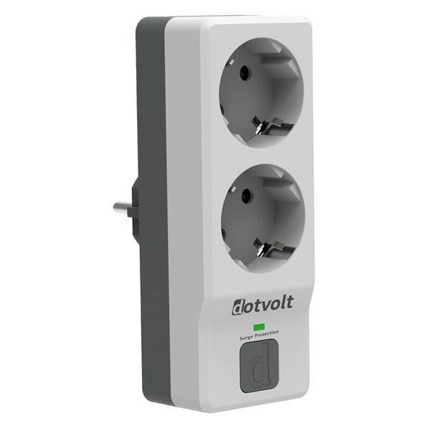 DOTVOLT 2-li Surge Hunter 350 Joules Akım Koruma Prizi Gri