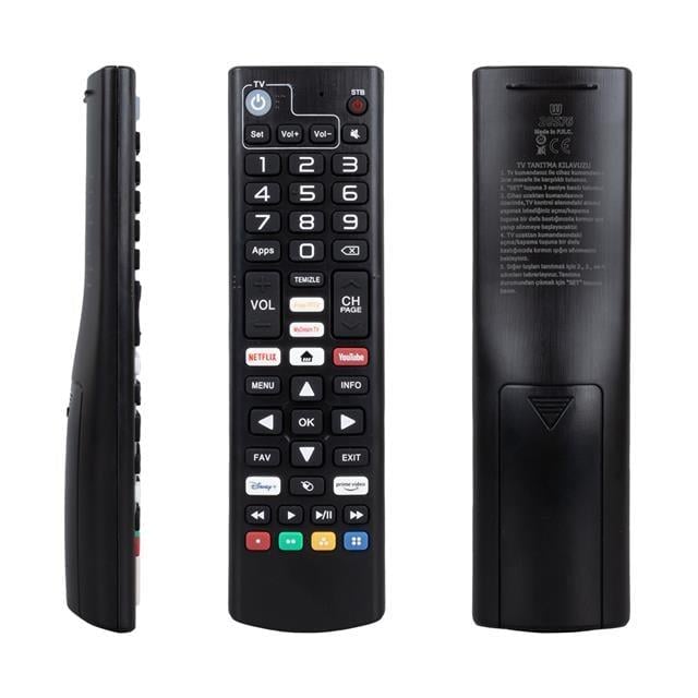 Dreamstar Android Netflix-Youtube-Prime Video Tuşlu Tv Uyumlu Uydu Kumandası