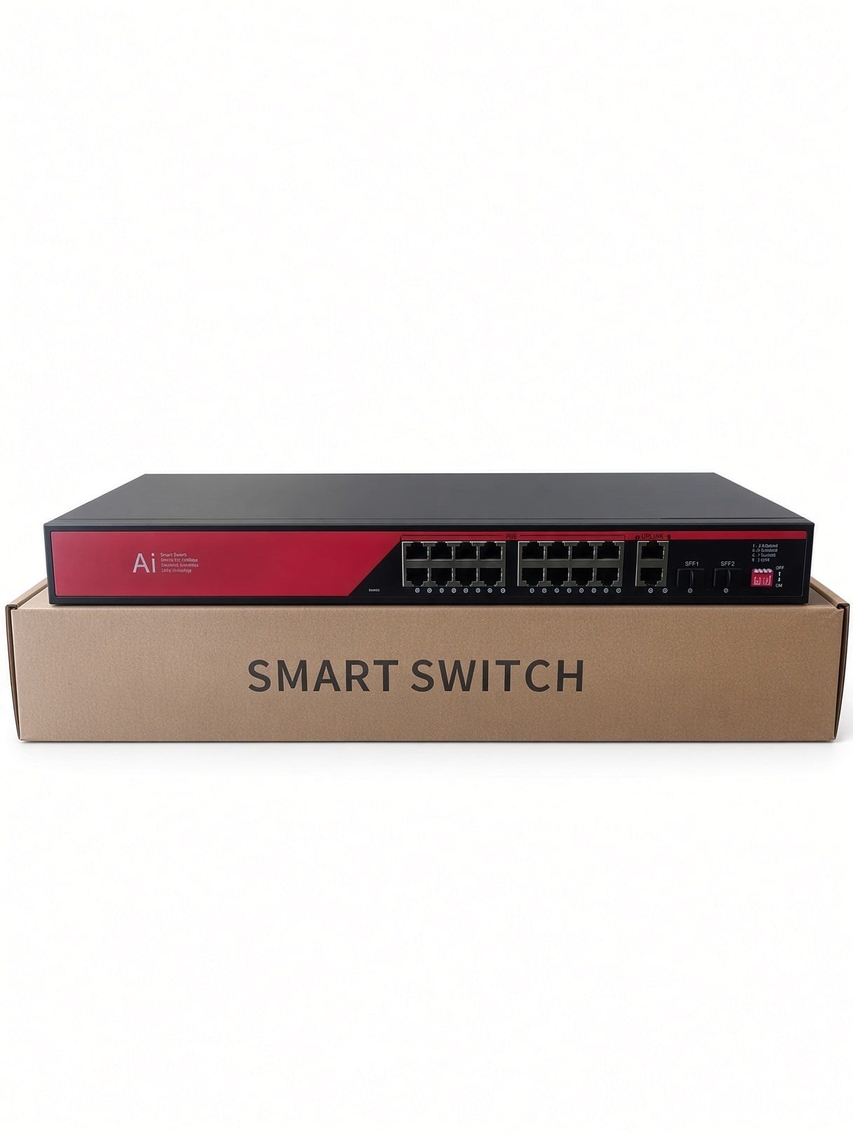 EZCOOL EZ-16PSX-SFP 16 PORT 16FE+2GE+2SFP 240W GİGABİT POE SWİTCH