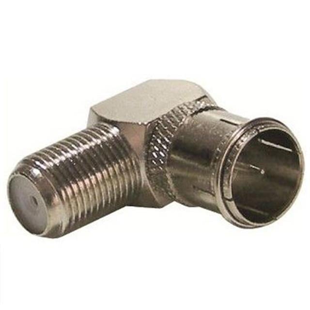 F Konnektör 90 Derece L Fiş Quick