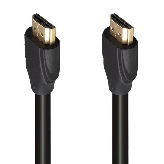 Fully G-507K Plastik Düz Siyah 25 Metre Gold Poşetli Hdmi Kablo