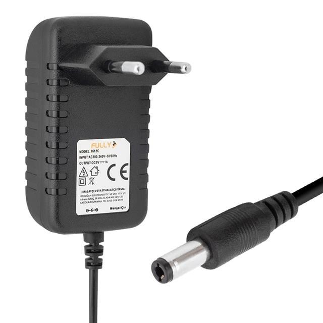 Fully O-1612C 9 Volt 1 Amper Priz Tipi Adaptör 5.5 X 2.5 Uç