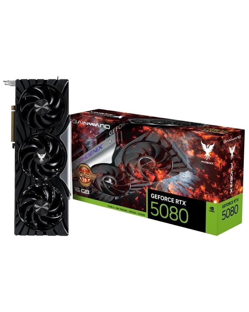 Gainward GeForce RTX 5080 Phoenix GS V1 16GB GDDR7 256Bit Gaming Ekran Kartı (NE75080S19T2-GB2031C)