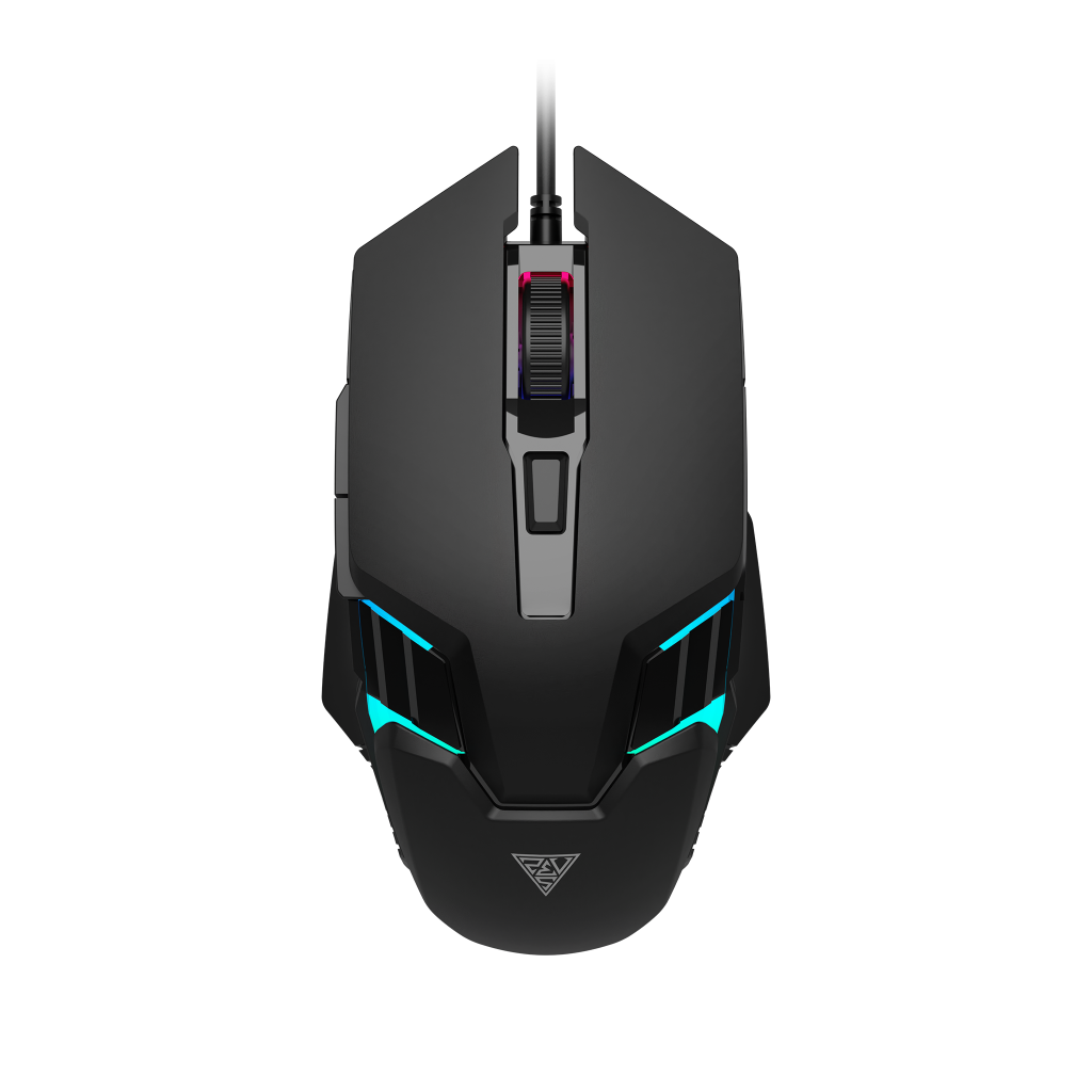 GAMDIAS AURA GS4, Çok Renkli Aydınlatma,  USB Kablolu, 6 Programlanabilir Buton, Gaming Mouse, 3.600 DPI, Siyah