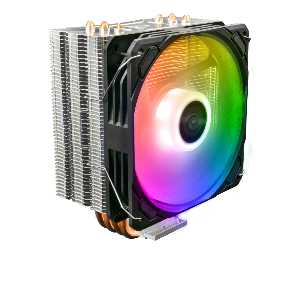 GAMDIAS BOREAS E1-410, ARGB, 120mm, CPU  Kule Tipi Hava Soğutma, Doğrudan Temas Teknolojisine Sahip 4 adet Gelişmiş Bakır Isı Borusu (AMD AM4-AM5 ve INTEL Tüm işlemciler ile uyumlu)