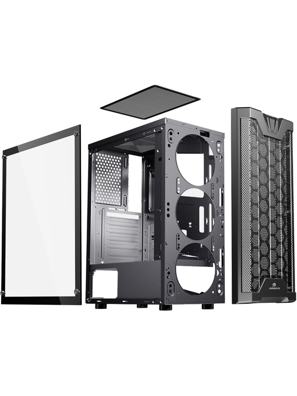 GAMEBOOSTER GB-G3601B 4-RGB Fanlı Gaming Mid-Tower PC Kasası