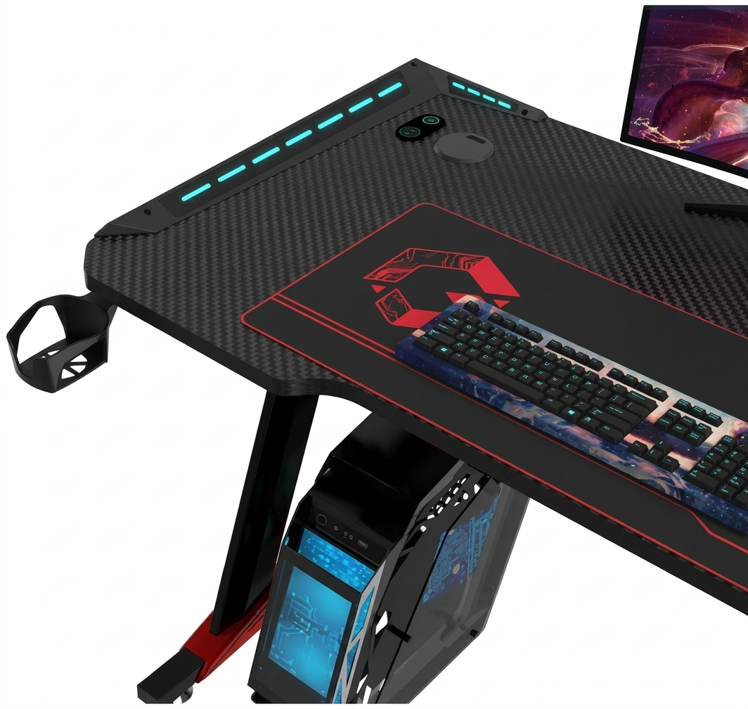 GAMEON RAPTOR II SERİSİ Z Şekilli RGB Oyuncu Masası