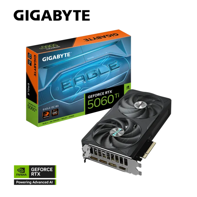 GIGABYTE 8GB RTX5060TI EAGLE OC GV-N506TEAGLE OC-8GD GDDR7 128bit  HDMI-DP PCIE 5.0