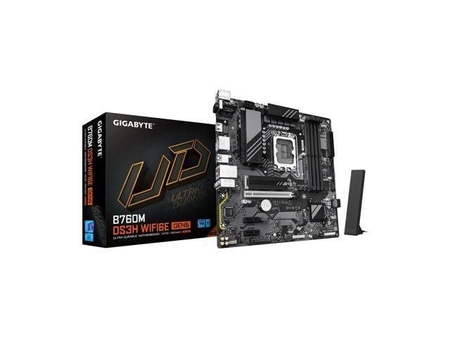 GIGABYTE B760M DS3H WIFI6E GEN5 DDR5 HDMI-DP PCIE 4.0 mATX