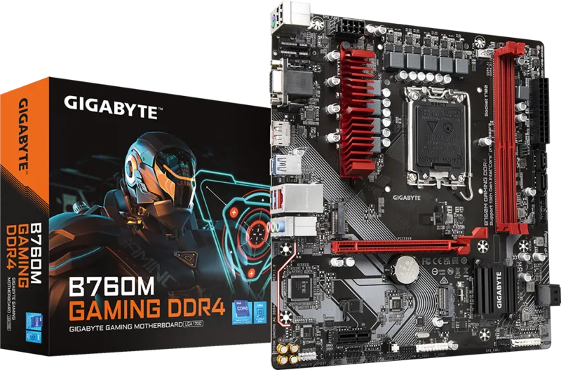 GIGABYTE B760M GAMING DDR4 HDMI-DP TYPEC PCIE 4.0 1700p mATX