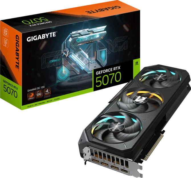 GIGABYTE RTX5070 GAMING OC GV-N5070GAMING OC-12GD GDDR7 192bit HDMI-DP PCIE 5.0