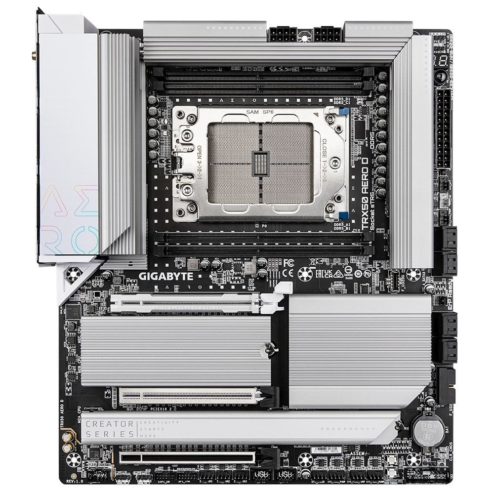 GIGABYTE TRX50 AERO DDR5 ECC RDIMM WIFI7 PCIE 5.0 sTR5 EATX