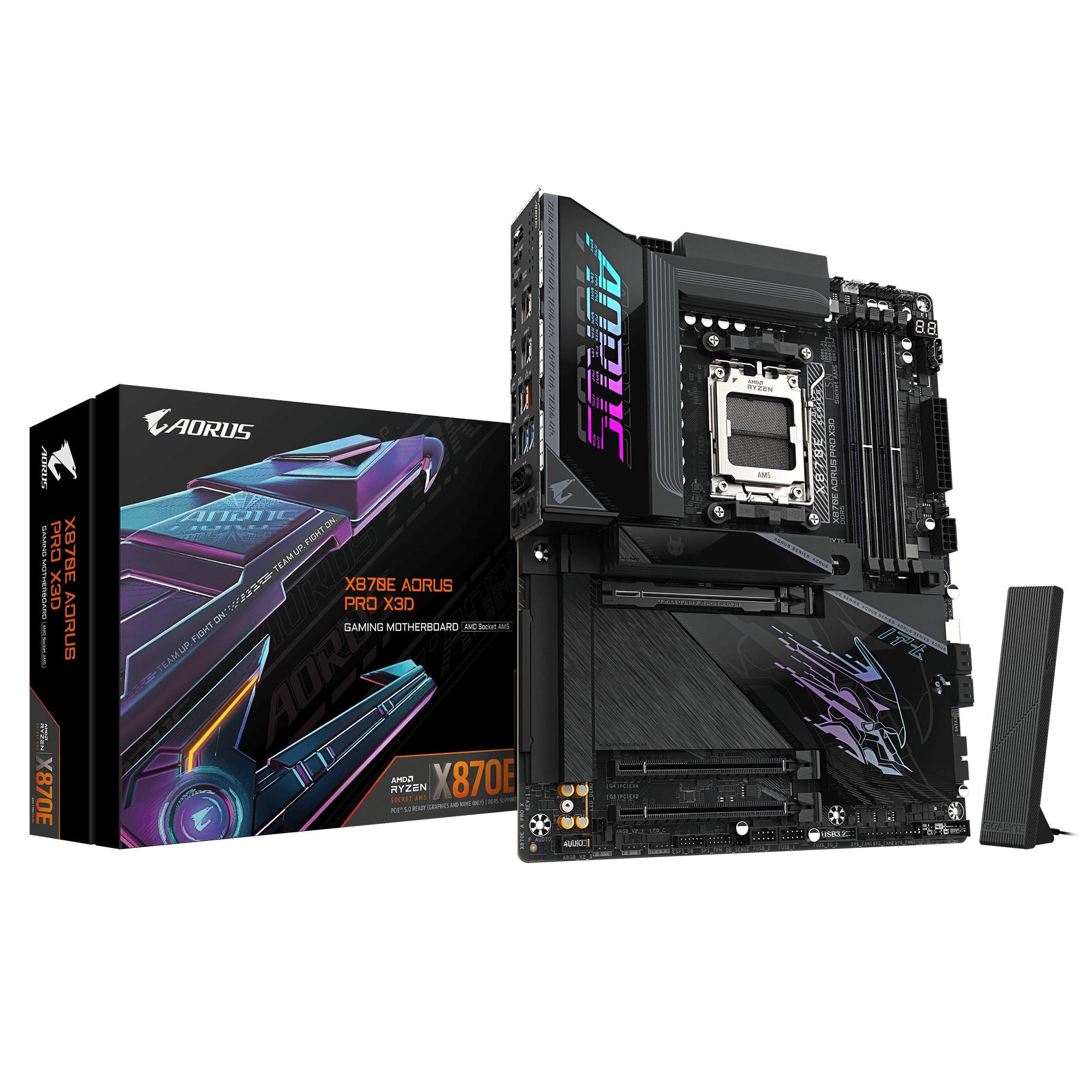 GIGABYTE X870E AORUS PRO X3D DDR5 M.2 HDMI DP ATX AM5