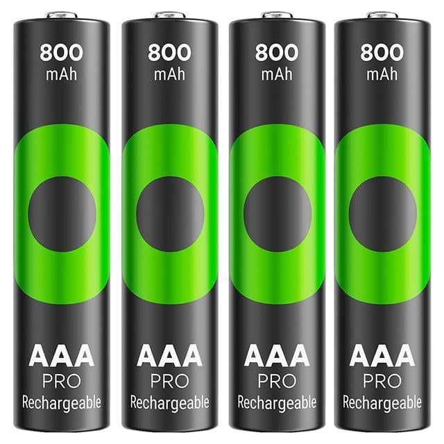 GP ReCyko Pro 800 mAh Ni-Mh 1.2 Volt AAA İnce Kalem Şarjlı Pil 4lü Paket