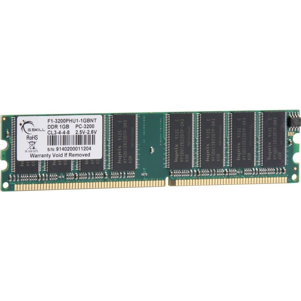 GSKILL 1GB DDR1 400MHZ CL3 184pin PC RAM Value F1-3200PHU1-1GBNT