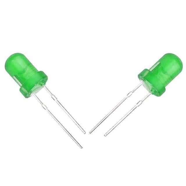 Halmet Mantar Led 5mm Yeşil Mat