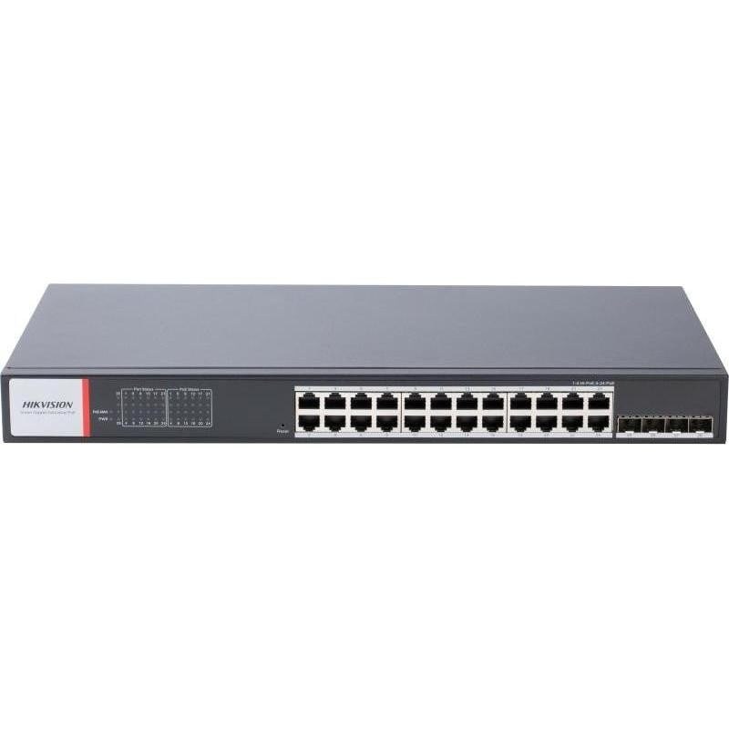 HIKVISION 24port PoE 480W 4-SFP Gigabit Yönetilebilir Switch DS-3T1528HP-SI-24P4F