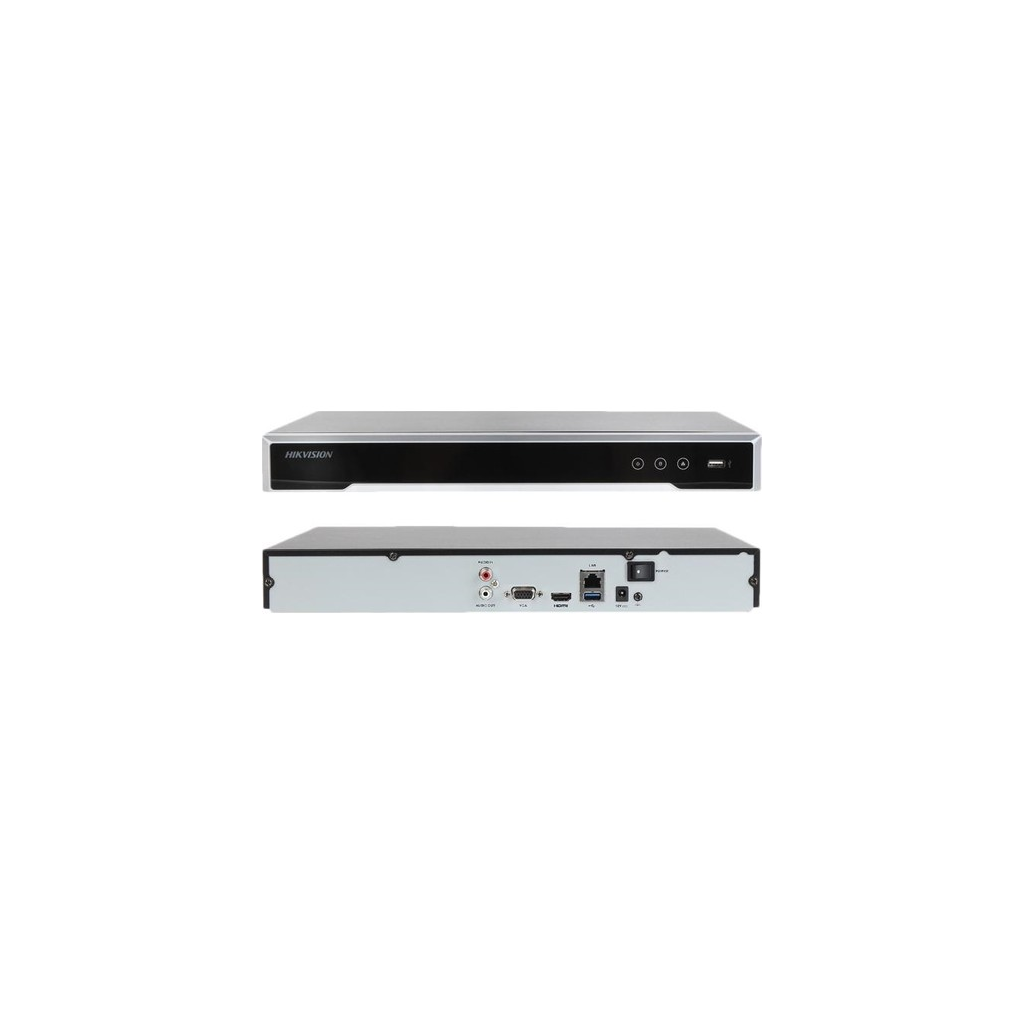 HIKVISION DS-7616NI-Q2, 16Kanal, 8Mpix, H265+, 2 HDD Desteği, 2160P Kayıt, 160Mbps Bant Genişliği, Metal Kasa, NVR