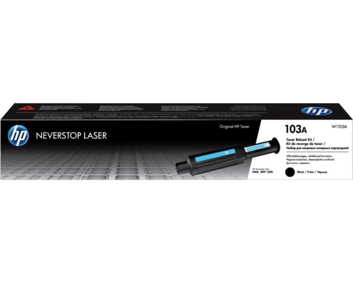 HP 103A Siyah Orijinal Neverstop Lazer Toner Dolum Seti (W1103A Black Reload Kit)