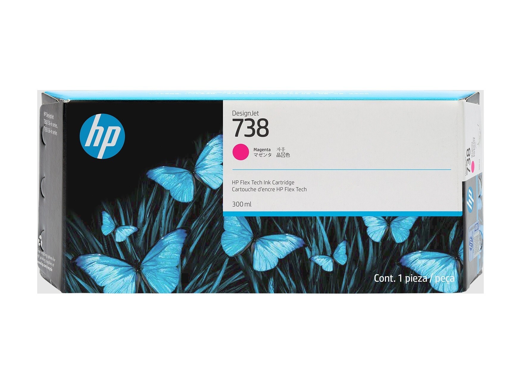 HP 676M8A No 738 Yellow 300 ml Orijinal DesignJet Mürekkep Kartuşu