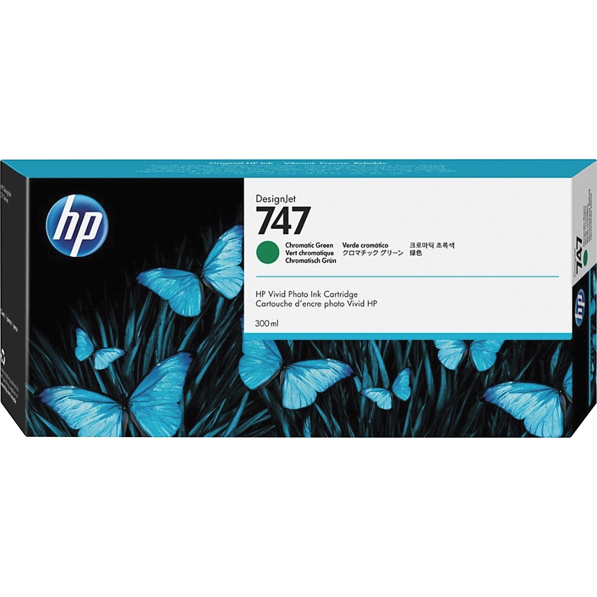 HP P2V84A No 747 Kromatik Yeşil 300ml Orijinal DesignJet Mürekkep Kartuşu