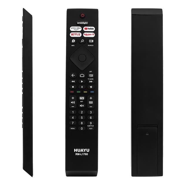 Huayu Philips RM-L1760 Ambilight-Netflix-Prime Video-Youtube-Rakuten Tv Tuşlu Led Tv Kumanda