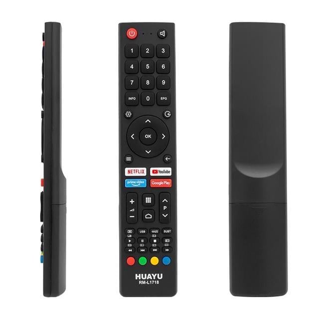 Huayu RM-L1718 Saba-Bravis-Changhong Netflix- Youtube- Prime Video- Google Play Tuşlu Universal Lcd-Led Tv Kumanda