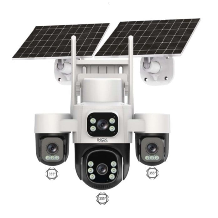 INOX X24 2MP 4 KAMERALI 1920×1080 40MT 4G/LTE IP65 IP SOLAR PANEL KAMERA