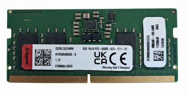 KINGSTON 8GB DDR5 5600MHZ CL46 NOTEBOOK RAM VALUE KF7YCY-MID-K