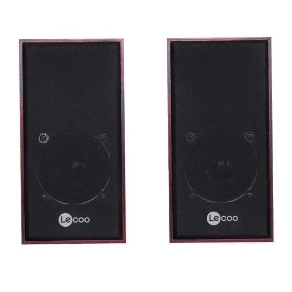 LECOO DS105 1+1 Siyah 5w RMS Hoparlör Ahşap