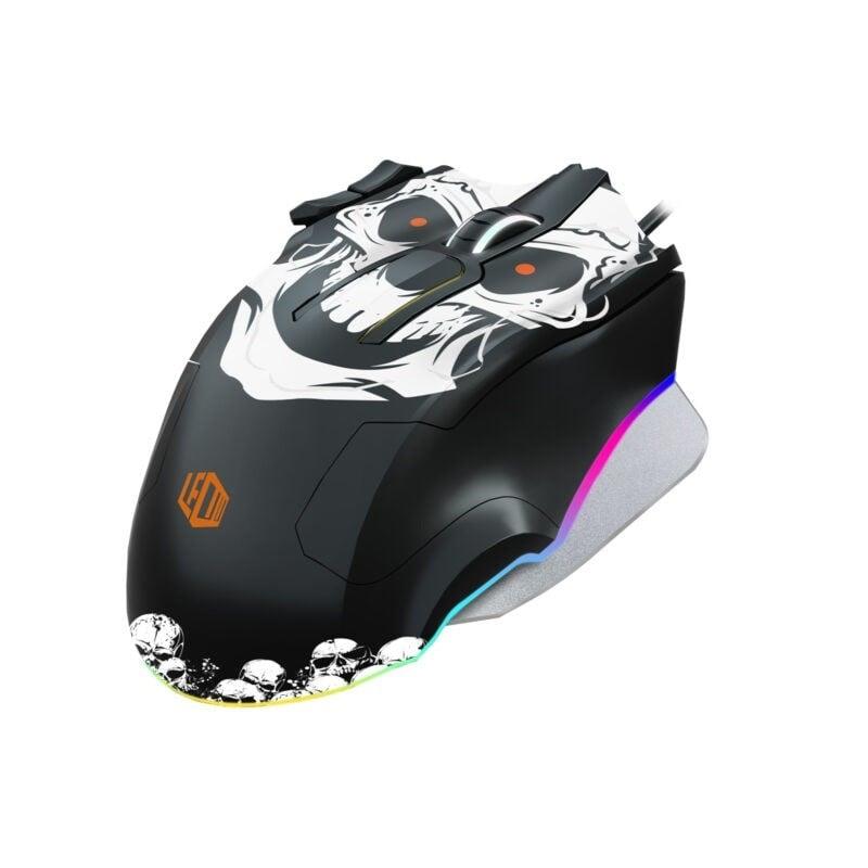 LECOO MG1102 USB RGB Led Aydınlatmalı 8200dpi Mouse Pad Hediyeli Gaming Optic Siyah Mouse