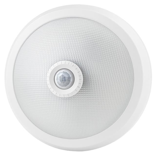 Ledx AL-S205 E27 Çift Duylu Hareket Sensörlü Beyaz Cam Tavan Armatür 300x300x90mm