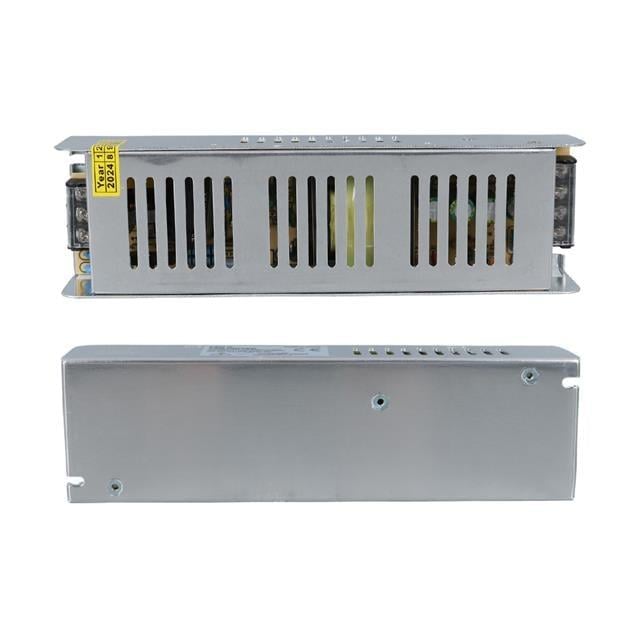 Ledx ALN-M12165S 12 Volt 16.5 Amper 200 Watt Slim Metal Kasa Adaptör 200x60x40mm