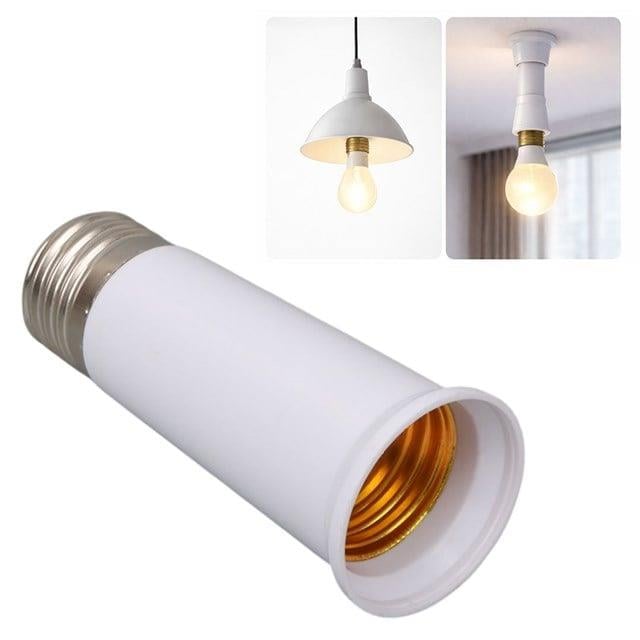 LEDX DY-111 E27'den E27'ye Duy Uzatma Adaptörü 9.5 CM Profesyonel Ek Aparatı