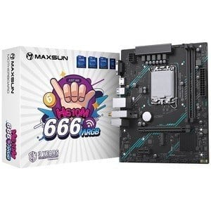 MAXUN H610M WIFI6 ARGB HDMI PCIE 4.0 1700p mATX
