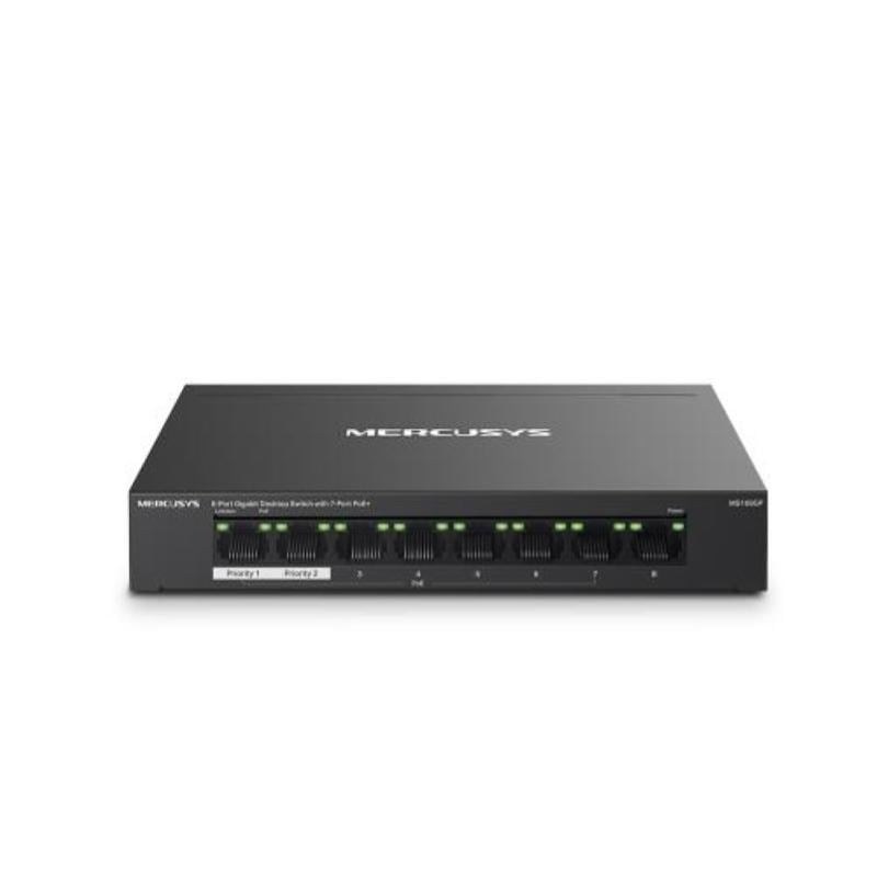 MERUCYS 8port PoE 65W Gigabit Yönetilemez Switch MS108GP