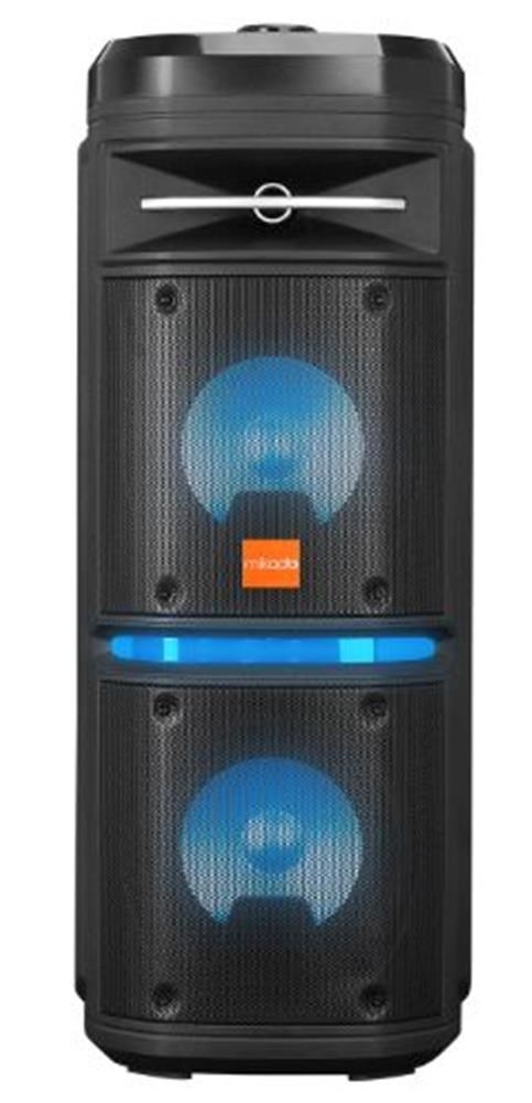 Mikado MD-BT107 30W USB-BT-TF-TWS Led Işıklı Kablosuz Mikrofonlu Toplantı-Parti Kule Hoparlör