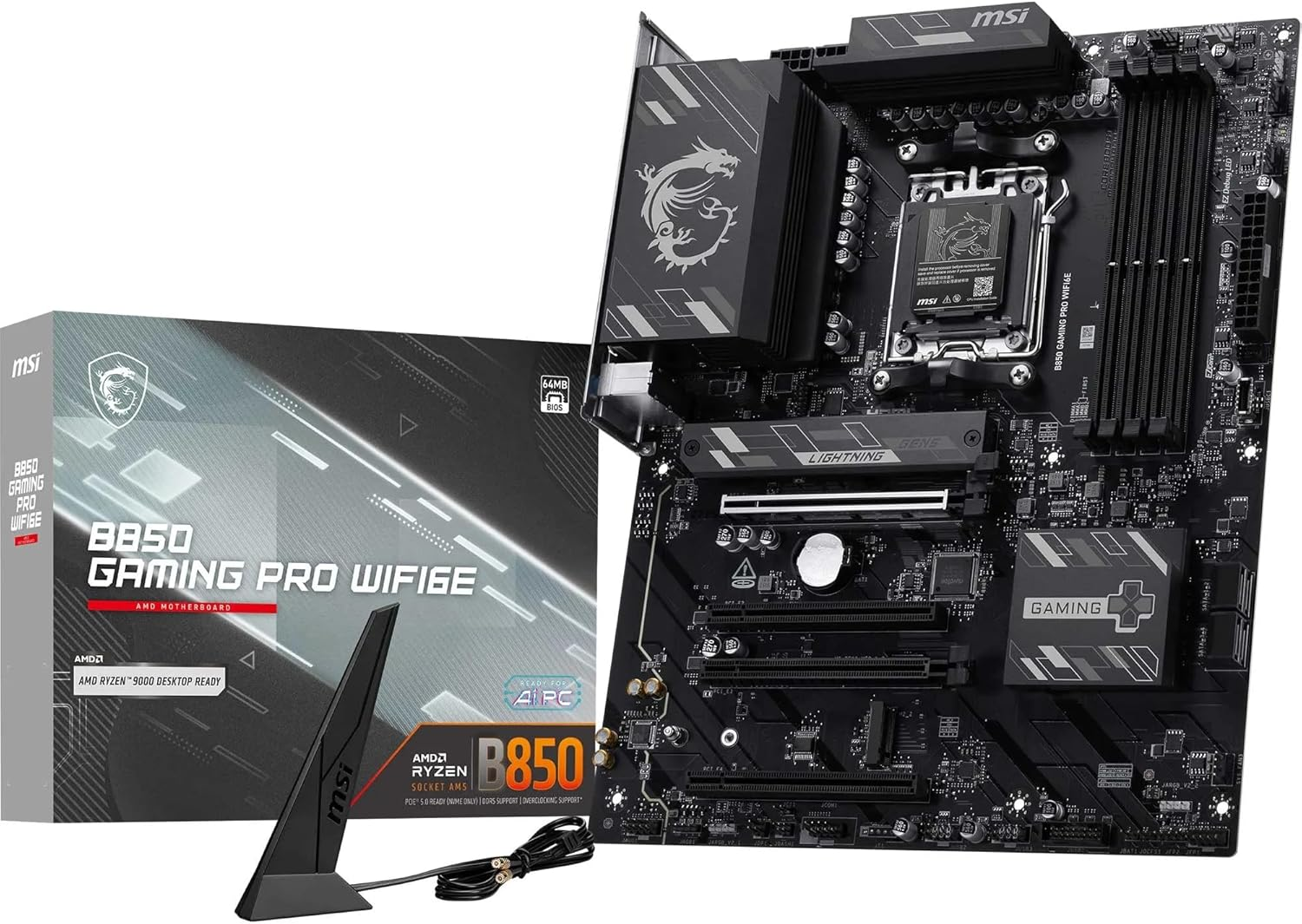 MSI B850 GAMING PRO WIFI6E HDMI-DP TYPEC PCIE 5.0 AM5 ATX