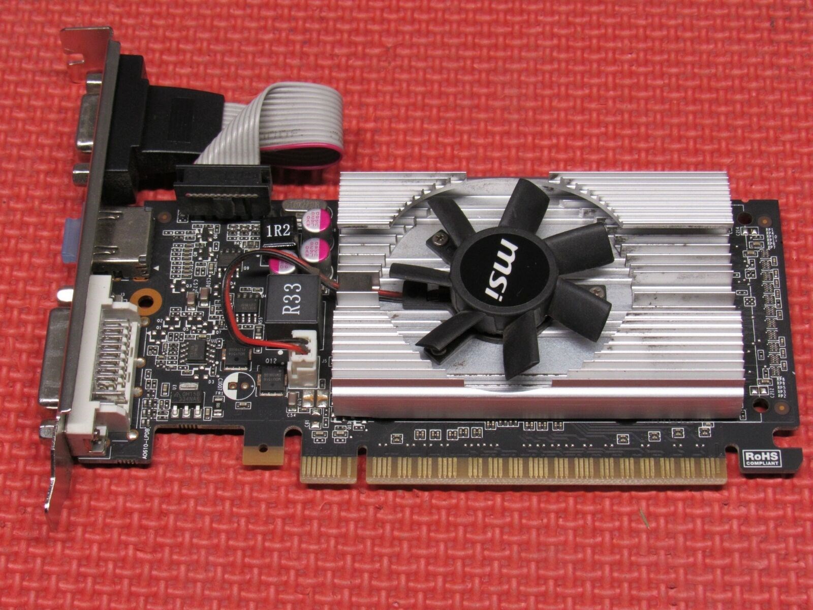 MSI G210 1GB N210-1GD3/LP DDR3 64bit HDMI DVI PCIe 16X v2.0
