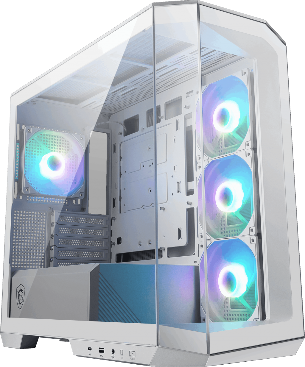MSI MAG PANO M100R PZ WHITE Gaming Mid-Tower PC Kasası Beyaz