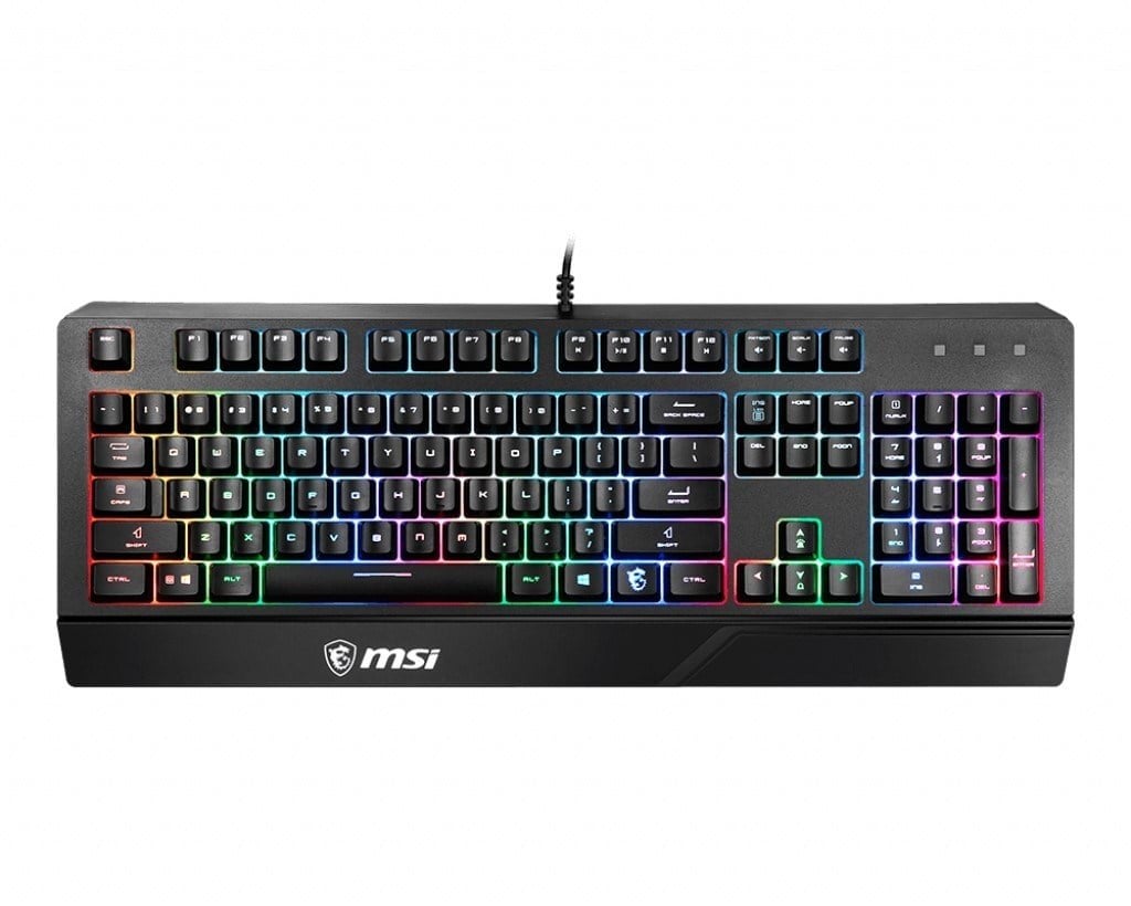 MSI Q TR Vigor GK20 RGB Ledli Sessiz Membran Siyah Oyuncu Klavyesi
