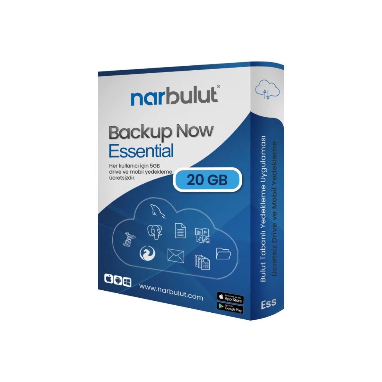 NARBULUT Backup Now 20GB Essential Edition – 1 year of basic support is included.