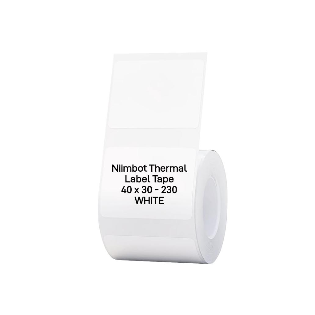 NIIMBOT T40 Etiket 40mm x 30mm 230 adet Beyaz  (B1,B21S,B3S)